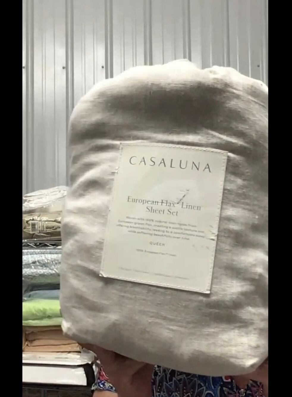 Queen 100% Linen Sheet Set Natural - Casaluna